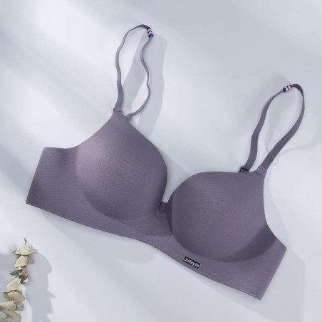 Summer Light and Small Chest Gathered Girl Comfort Bra/Wireless Bra