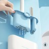 Luxever™ Smart Toilet Brush 2Pc Set with Wall Mounted Holder & Pasted Clip