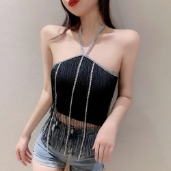 Glamorous Halter Neck Back less Inner/ Outerwear Tank/ Tube Top for Women
