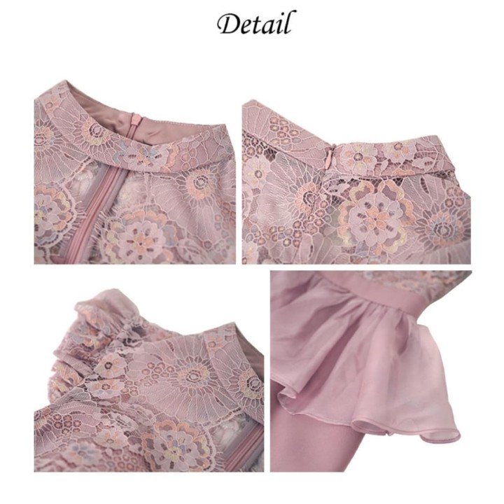 Western Couture Imported Elegant Casual Ruffled Party Wear Dress