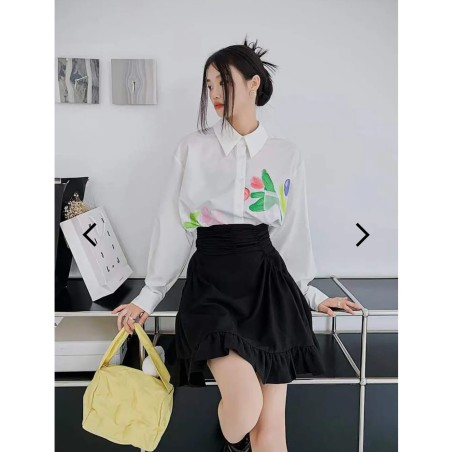 Imported Summer Oversized Fine Art Print Shirt