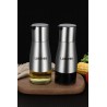 LUXEVER Premium Stainless Steel Oil Dispenser (Stainless Steel + Glass)