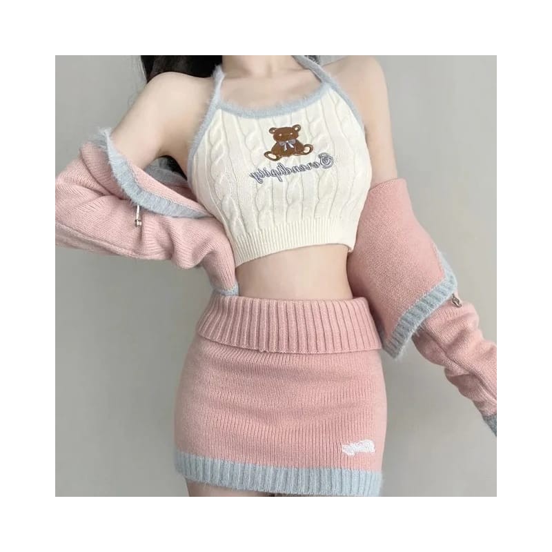 Imported Beautiful 3-Piece Knitted Set