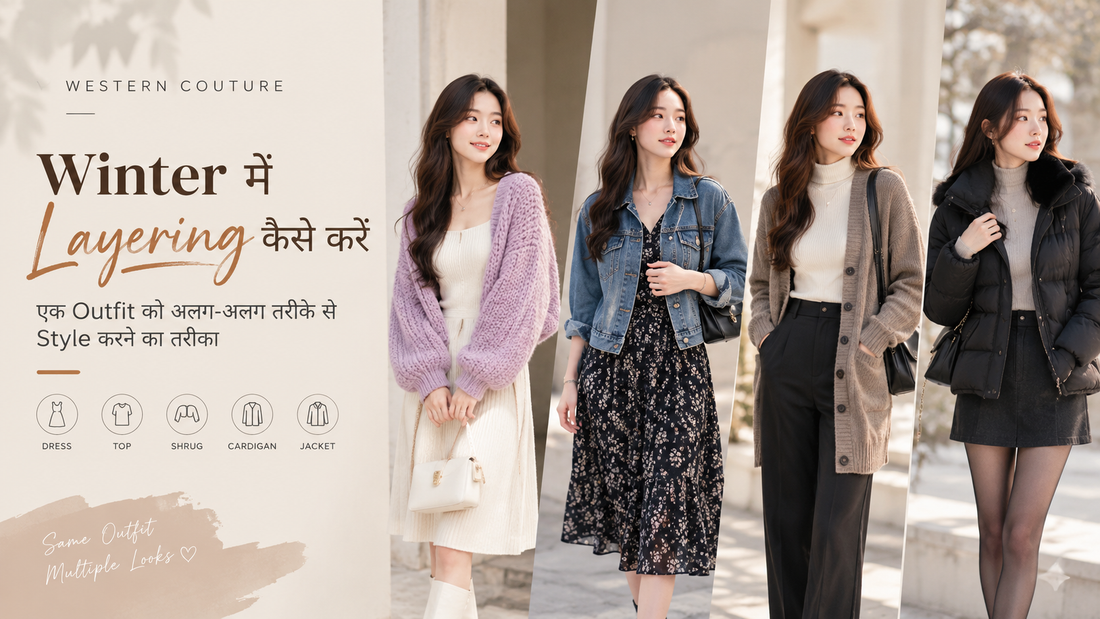 Winter में Layering कैसे करें: एक Outfit को अलग-अलग तरीके से Style करने का तरीका