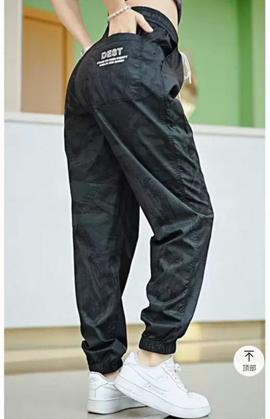 Western Couture Imported Military Print Jogger | Sizes 28–34