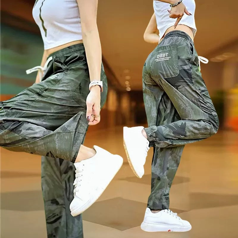 Western Couture Imported Military Print Jogger | Sizes 28–34