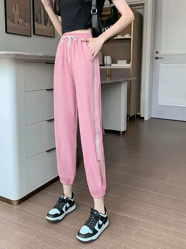 Western Couture Korean Fashion Stylish Side Slit Capris for Women