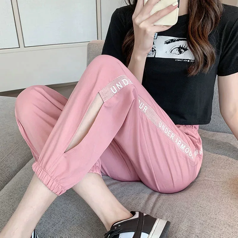 Western Couture Korean Fashion Stylish Side Slit Capris for Women