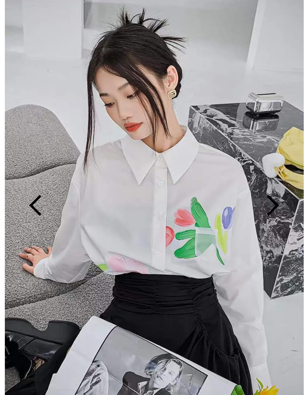 Western Couture Imported Fine Art Printed Full Sleeves Elegant Shirt