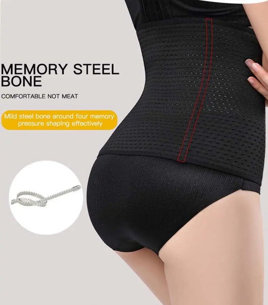 Western Couture Women's High-Stretch Waist Shaper - Breathable Flat Belly Corset