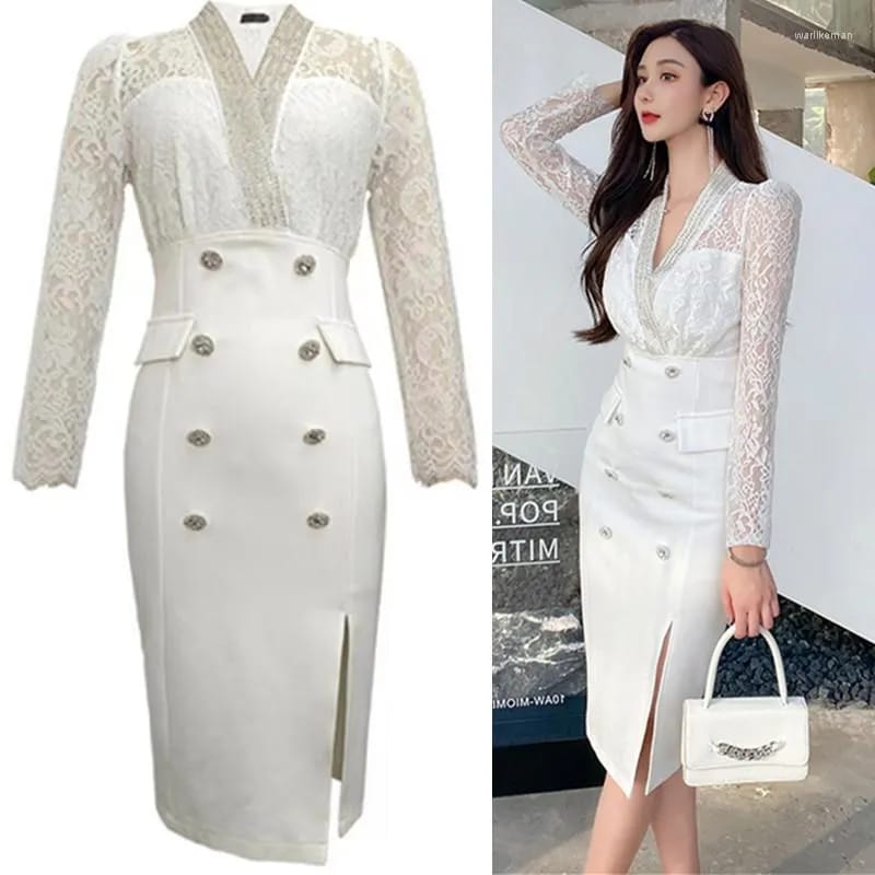 Authentic ZYHT Premium Crystal Beaded Long Sleeve Midi Dress by Western Couture