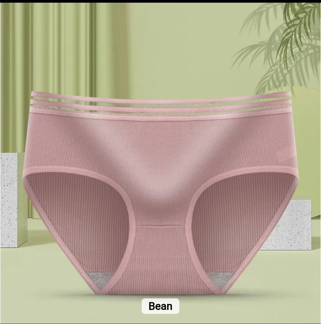 Western Couture Women's Low-Rise Ribbed Panties (Pack of 3) - Multi-Color Seamless Hipster Set