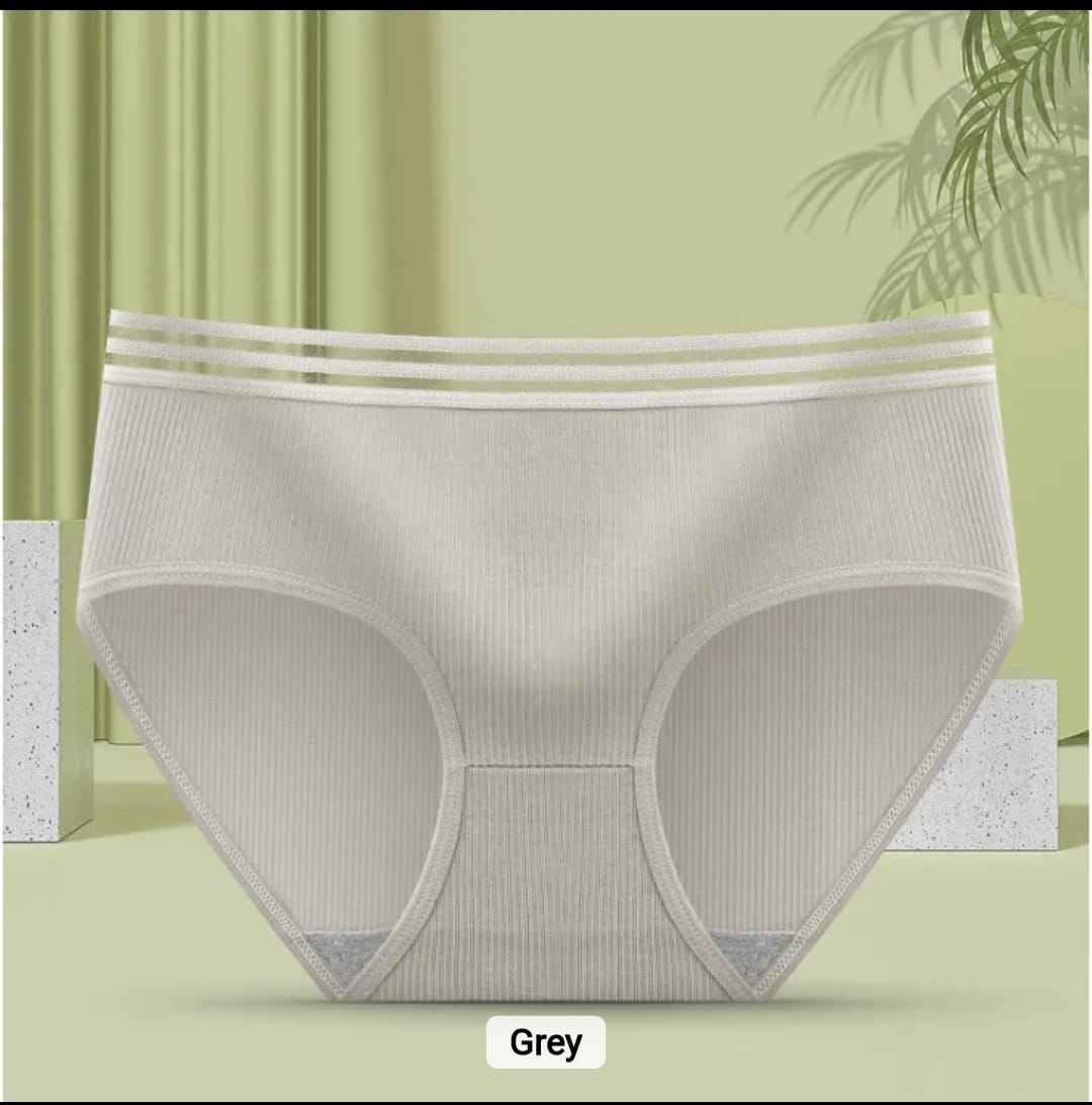 Western Couture Women's Low-Rise Ribbed Panties (Pack of 3) - Multi-Color Seamless Hipster Set