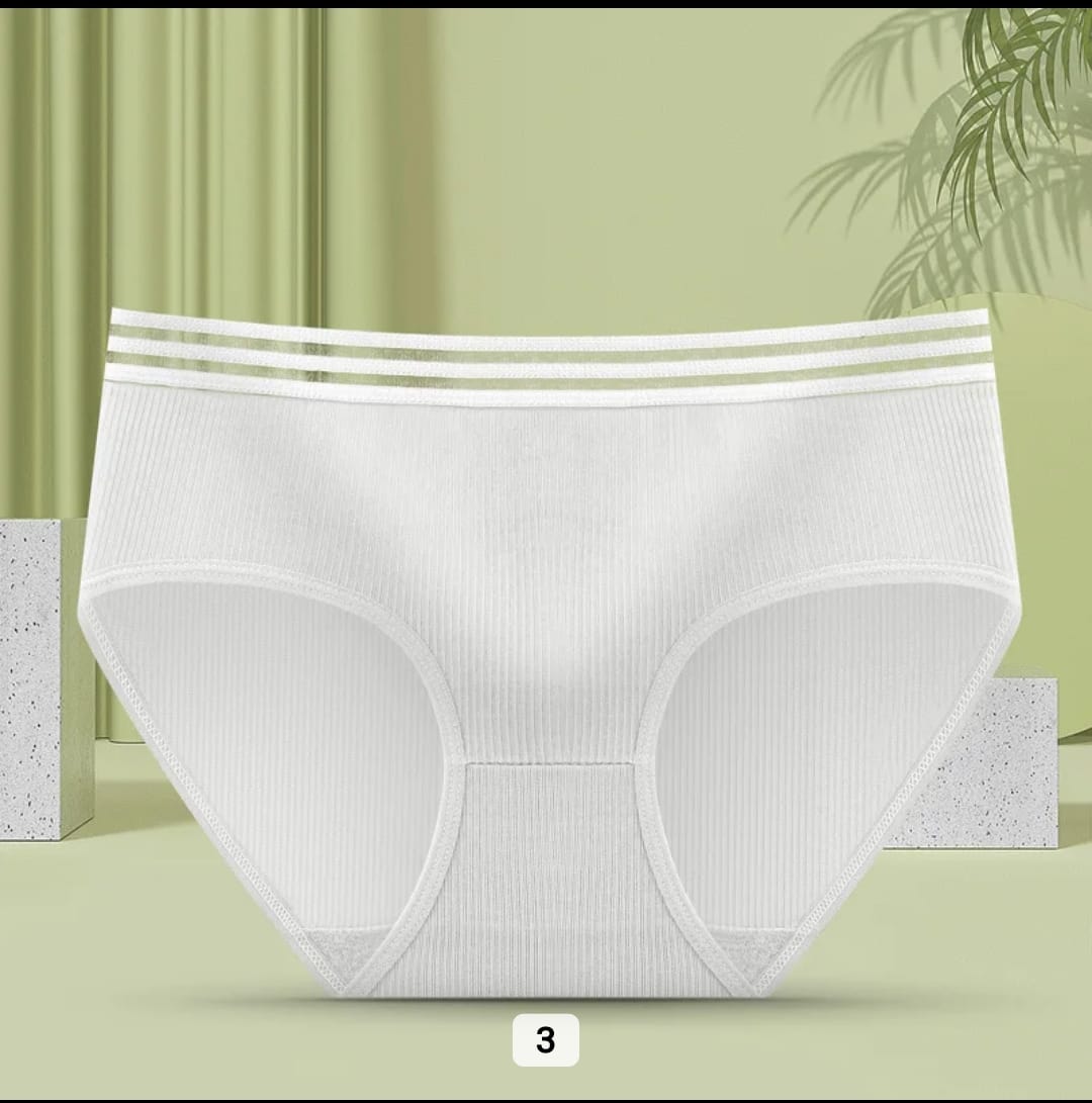 Western Couture Women's Low-Rise Ribbed Panties (Pack of 3) - Multi-Color Seamless Hipster Set