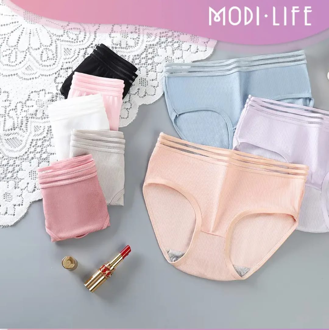 Western Couture Women's Low-Rise Ribbed Panties (Pack of 3) - Multi-Color Seamless Hipster Set
