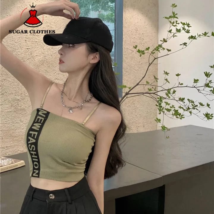 Western Couture Women's Knitted Padded Tube Top - Removable Straps Crop Tank Top