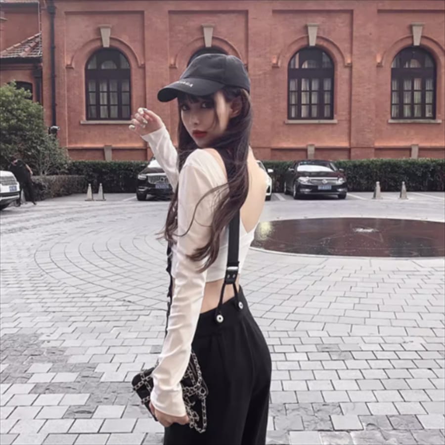 Western Couture One Shoulder Strap (Removable) High Waist Stylish Cotton Denim Pant