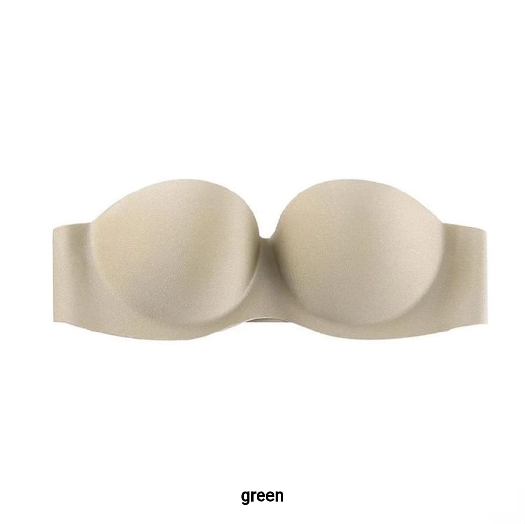 Western Couture Plus Size 38D Seamless Strapless Bra - Invisible Push-Up Comfort Bra