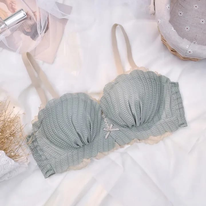 Western Couture Women's Padded Lace Bra - Wire-Free Comfort Everyday Bra