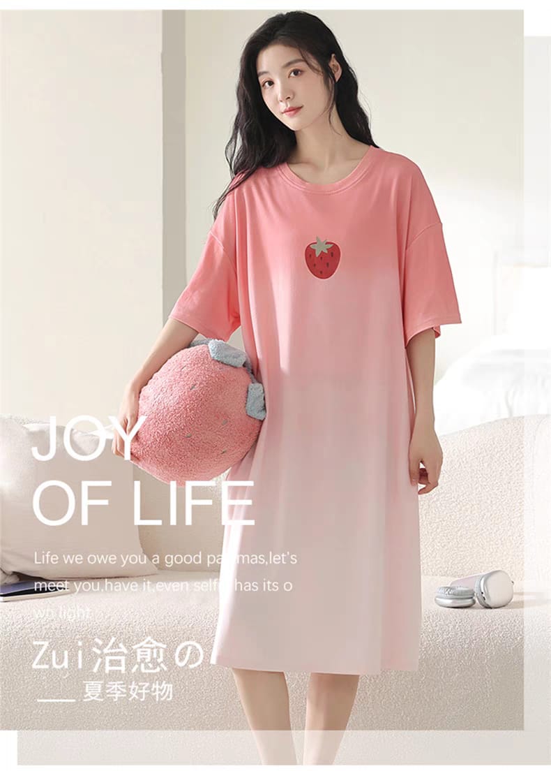 Western Couture K-Fashion Padded Anti-Chafing Oversized Night Dress