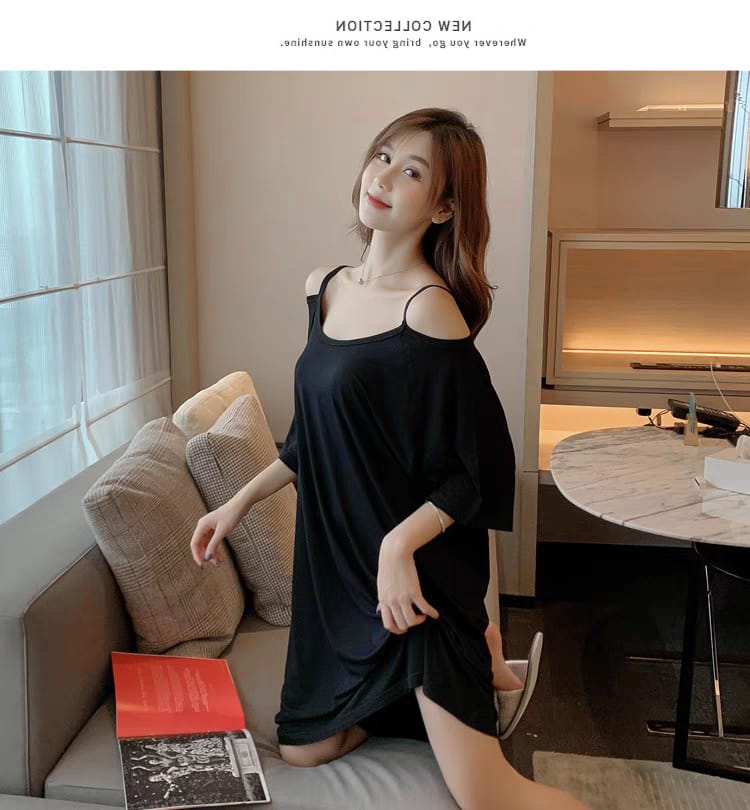 Western Couture K-Fashion Padded Anti-Chafing Oversized Night Dress