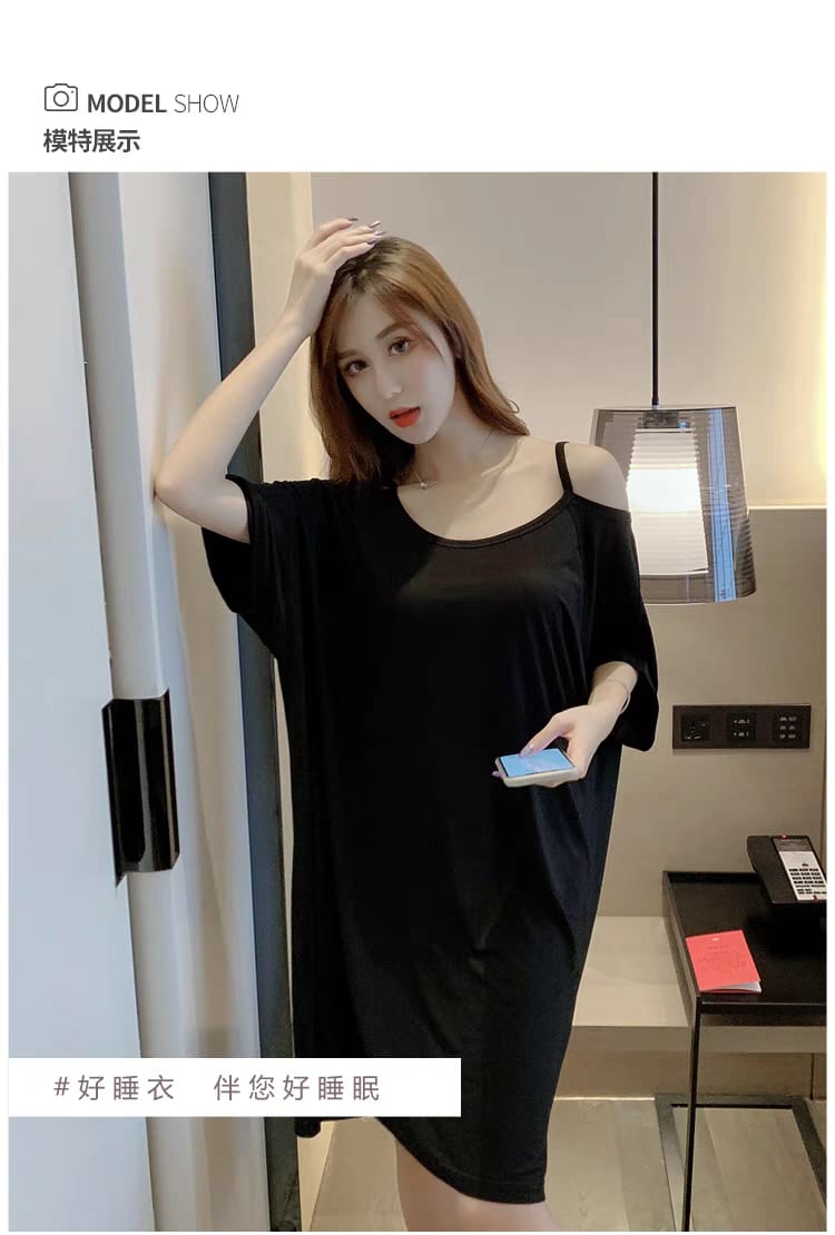 Western Couture K-Fashion Padded Anti-Chafing Oversized Night Dress