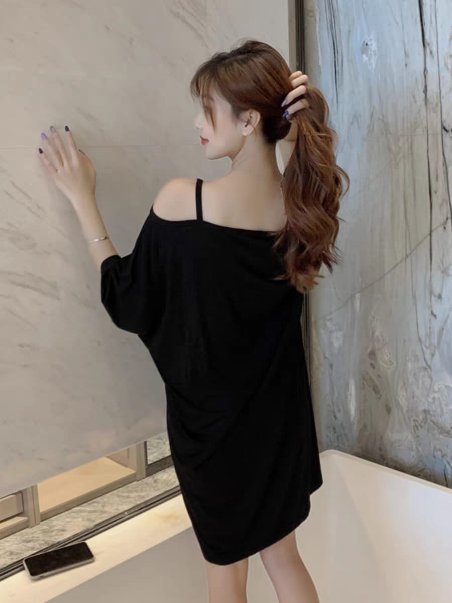 Western Couture K-Fashion Padded Anti-Chafing Oversized Night Dress