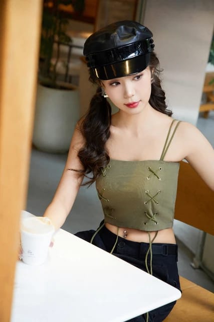 Western Couture Grunge Lace-Up Padded Corset Camisole Tank Top