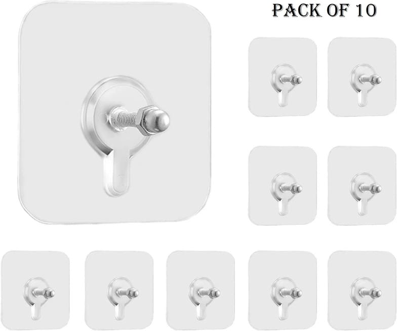 Self Adhesive Screw Sticker Clips – No Drill Wall Hooks