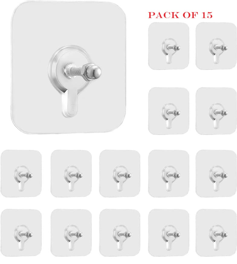 Self Adhesive Screw Sticker Clips – No Drill Wall Hooks